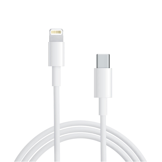USB C to Lightning Cable White