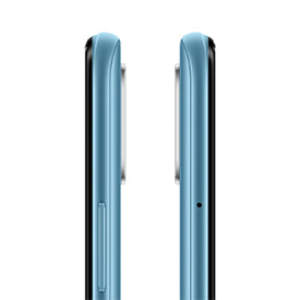 OPPO A15 Mystery Blue side view