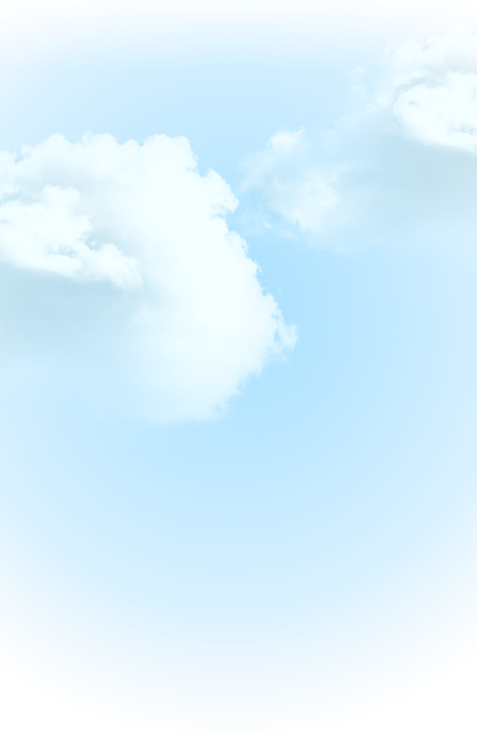 background image of clouds & gradient blue colour.
