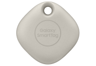 A cream colourd galaxy smart tag close up
